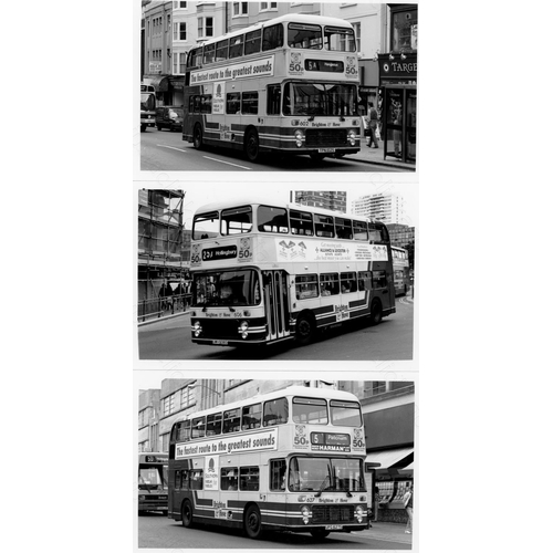 286 - Approx. 200 postcard size black & white and a few colour prints.
A good selection of UK Bus types an... 