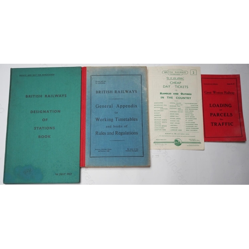 307 - 14 items of Paper Railwayana to include: Five B.R. working timetables plus 1 general appendix, B.R. ... 