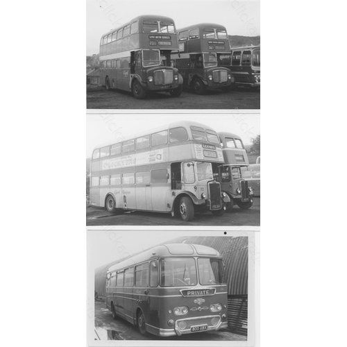 312 - Approx. 200 postcard size black & white and a few colour prints.
A good selection of UK Bus types an... 