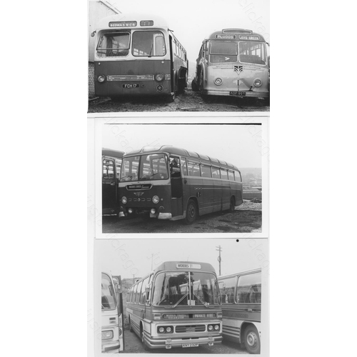 312 - Approx. 200 postcard size black & white and a few colour prints.
A good selection of UK Bus types an... 