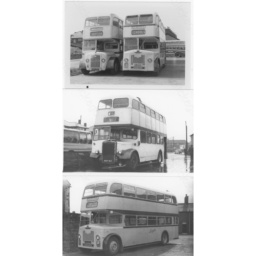 312 - Approx. 200 postcard size black & white and a few colour prints.
A good selection of UK Bus types an... 