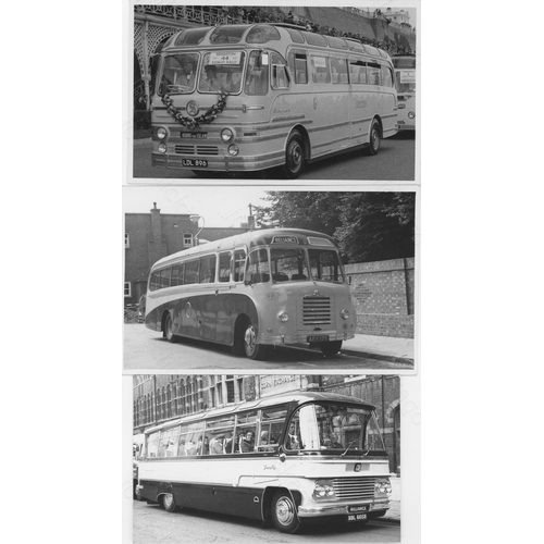 313 - Approx. 200 postcard size black & white and a few colour prints.
A good selection of UK Bus types an... 