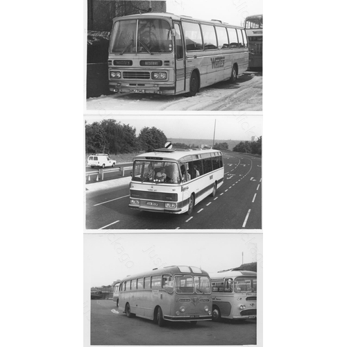 313 - Approx. 200 postcard size black & white and a few colour prints.
A good selection of UK Bus types an... 