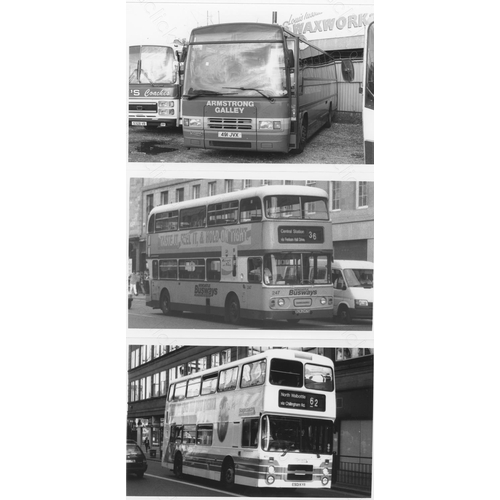 314 - Approx. 200 postcard size black & white and a few colour prints.
A good selection of UK Bus types an... 