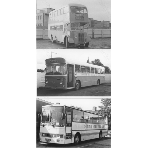 314 - Approx. 200 postcard size black & white and a few colour prints.
A good selection of UK Bus types an... 