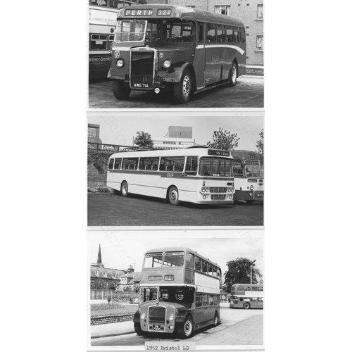 316 - Approx. 200 postcard size black & white and a few colour prints.
A good selection of UK Bus types an... 