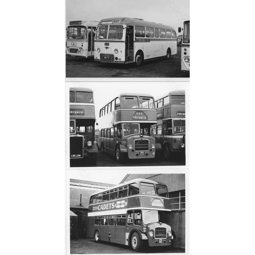 316 - Approx. 200 postcard size black & white and a few colour prints.
A good selection of UK Bus types an... 