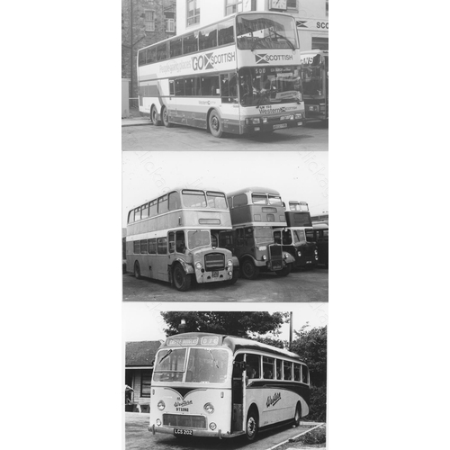 316 - Approx. 200 postcard size black & white and a few colour prints.
A good selection of UK Bus types an... 