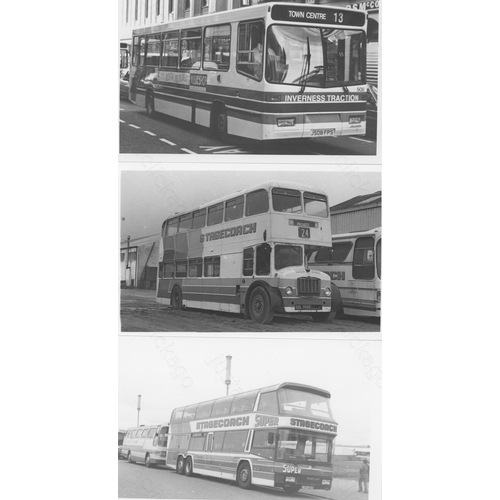 316 - Approx. 200 postcard size black & white and a few colour prints.
A good selection of UK Bus types an... 