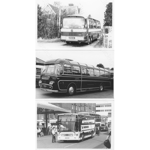 317 - Approx. 200 postcard size black & white and a few colour prints.
A good selection of UK Bus types an... 