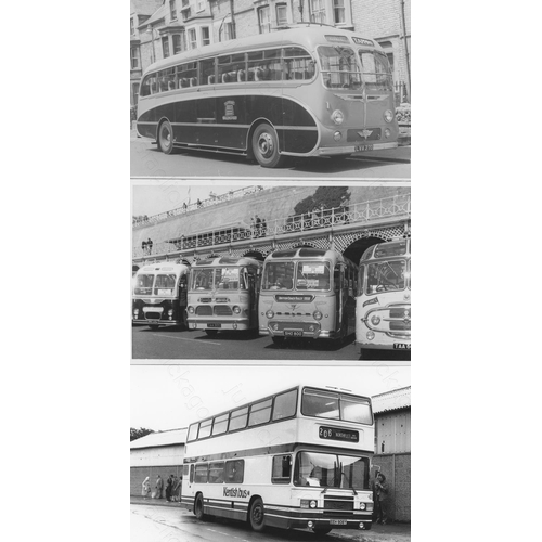 317 - Approx. 200 postcard size black & white and a few colour prints.
A good selection of UK Bus types an... 