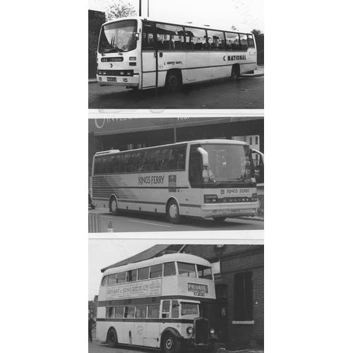 317 - Approx. 200 postcard size black & white and a few colour prints.
A good selection of UK Bus types an... 