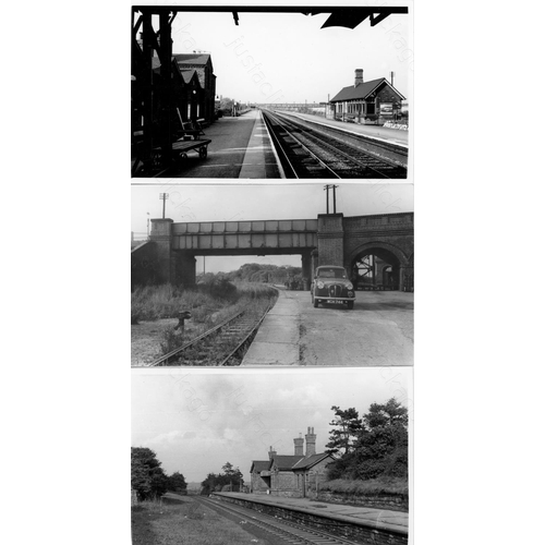 319 - Infrastructure, Station views. A good quality selection of postcard size black and white prints. The... 