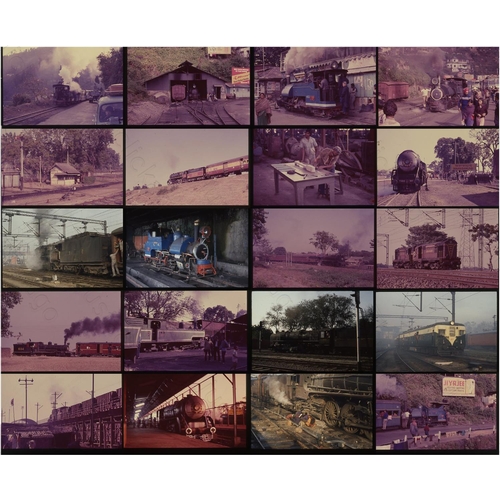 331 - Overseas traction - India. A selection of approx. 180, original Agfachrome and Fujichrome, 35mm colo... 