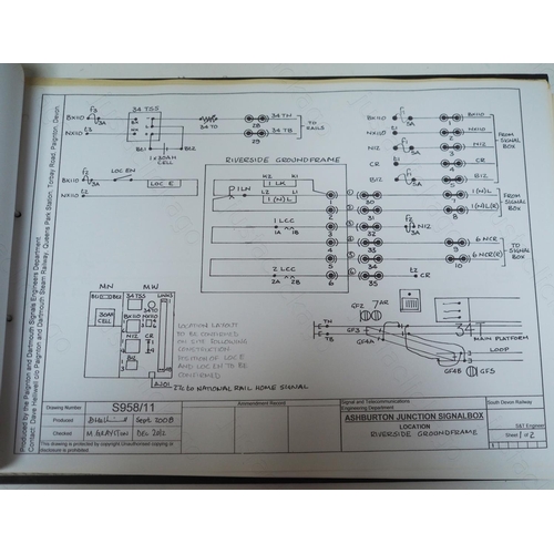 338 - A large box of official BR/Network Rail signalling paperwork. Dating mostly from the 1980's, include... 