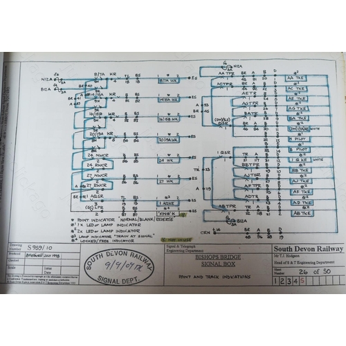 338 - A large box of official BR/Network Rail signalling paperwork. Dating mostly from the 1980's, include... 