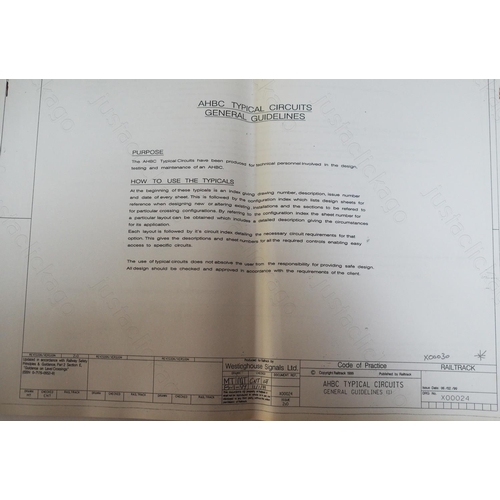 338 - A large box of official BR/Network Rail signalling paperwork. Dating mostly from the 1980's, include... 