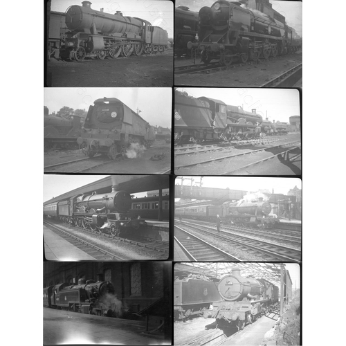 378 - B.R. Steam. Approx. 50, medium format, individual black and white negatives. The negatives are fair ... 