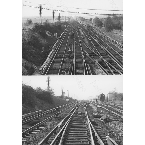 392 - A box of assorted track maintenance photographs. Approx. 
300+ black and white prints, with a few co... 