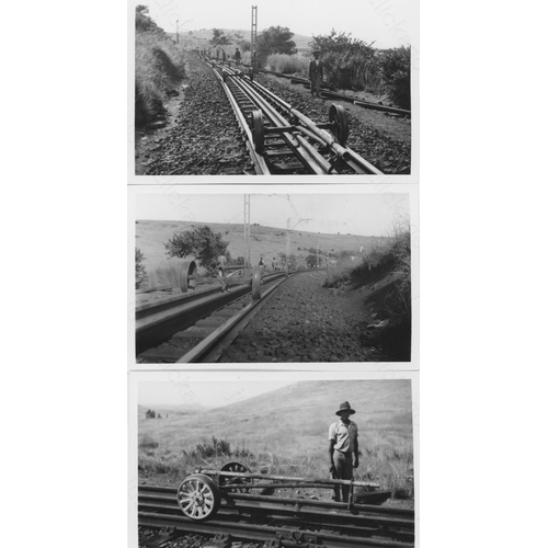 392 - A box of assorted track maintenance photographs. Approx. 
300+ black and white prints, with a few co... 