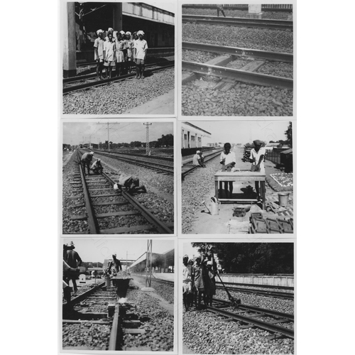 392 - A box of assorted track maintenance photographs. Approx. 
300+ black and white prints, with a few co... 