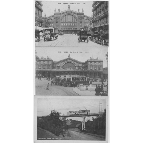 393 - A fine postcard album. The album itself is in fair condition with yellowing plastic pages, the conte... 