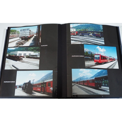 399 - A large collection of photo albums with railway interest. Twenty nine volumes of 6