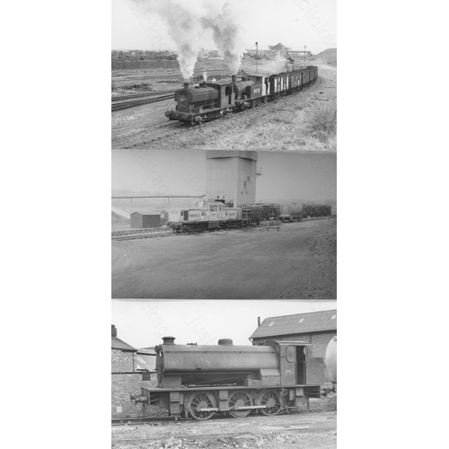 452 - Industrial locomotives. Approx. 280, black and white, postcard size prints. Note there are a few col... 