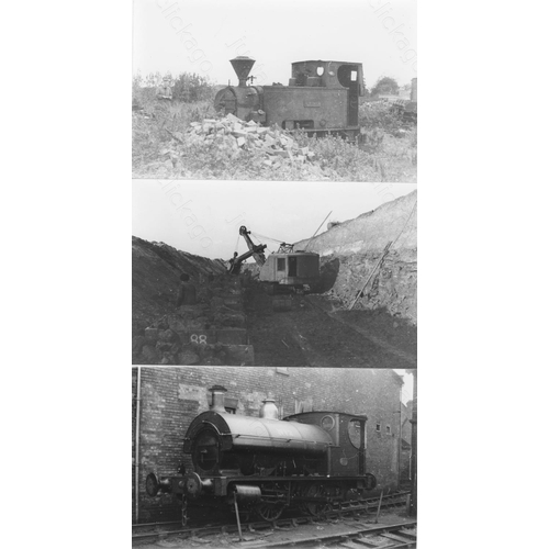 452 - Industrial locomotives. Approx. 280, black and white, postcard size prints. Note there are a few col... 