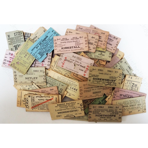 458 - A small box of approx. 80, whole Edmondson Tickets. Most are BRB and BTC, some London Transport note...