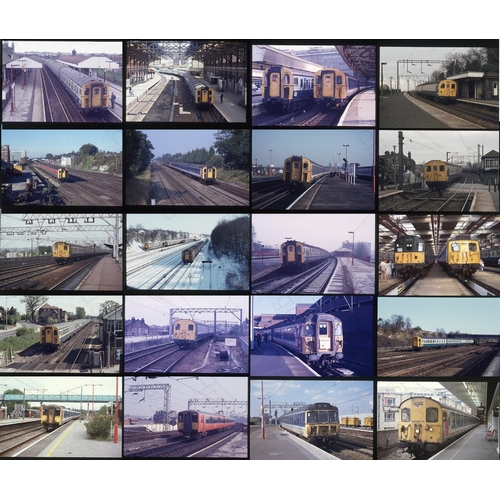 460 - Modern Traction EMU's. Approx. 100 Agfachrome , 35mm colour slides. Featuring mostly EMU's on Southe...