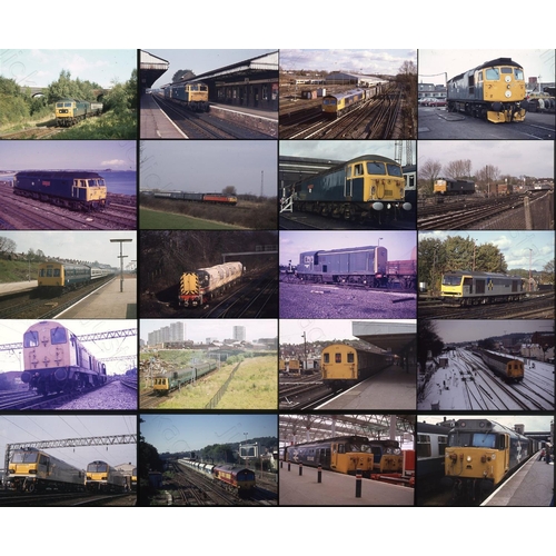 51 - Modern Traction assortment. Approx. 243, original Agfa 35mm, colour slides. Dating from the 1980/90'... 