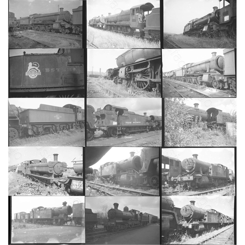 61 - Ex GWR Steam - Barry Scrapyard. Approx. 150 medium format, black and white negatives, PLUS 5