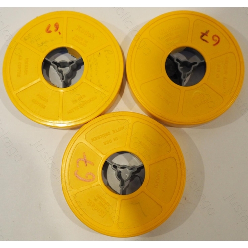 79 - 1960's Railway colour cine film, standard 8mm. Three reels of Kodak standard 8mm film. Films labelle... 