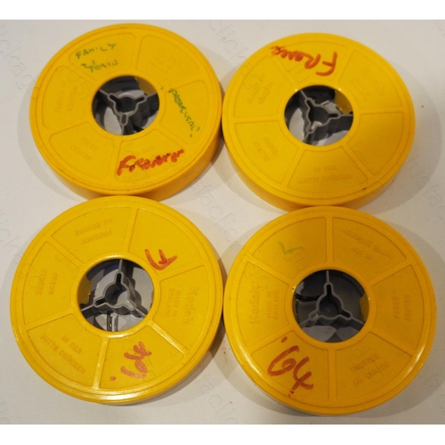 81 - 1960's Railway colour cine film, standard 8mm. Four reels of Kodak standard 8mm film. Films labelled... 