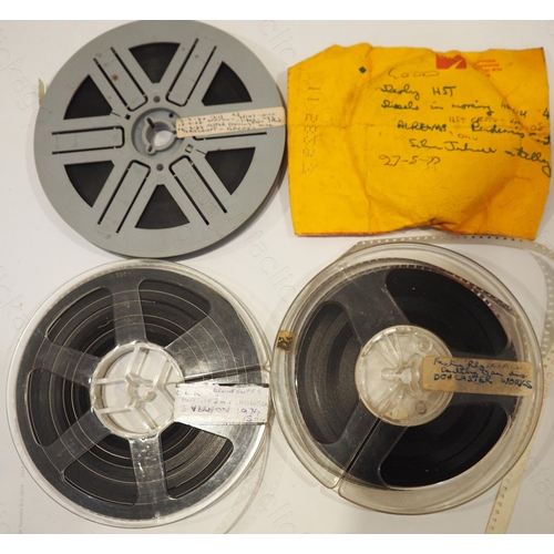 82 - Railway colour cine film, standard 8mm. Four reels of Kodak standard 8mm film. Films labelled: 1988 ... 