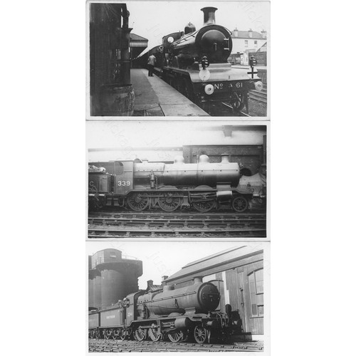 463 - L.B.S.C.R. locomotives. A fine collection of commercial photographs and postcards in a slipcase albu...