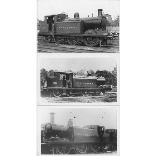 463 - L.B.S.C.R. locomotives. A fine collection of commercial photographs and postcards in a slipcase albu...