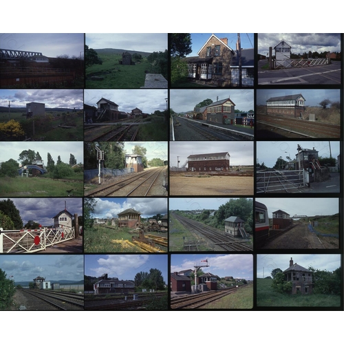 55 - B.R. Signalboxes. Approx. 60, original, 35mm colour slides on Fuji and Jessops film stock. Most appe...