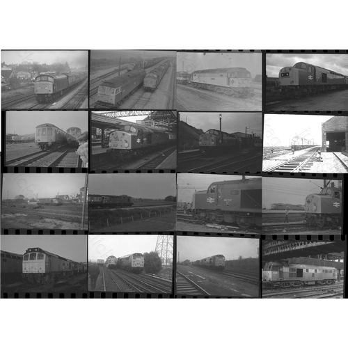 9 - Modern Traction selection. Approx. 100, 35mm black and white negatives, with a few colour noted. Mos...