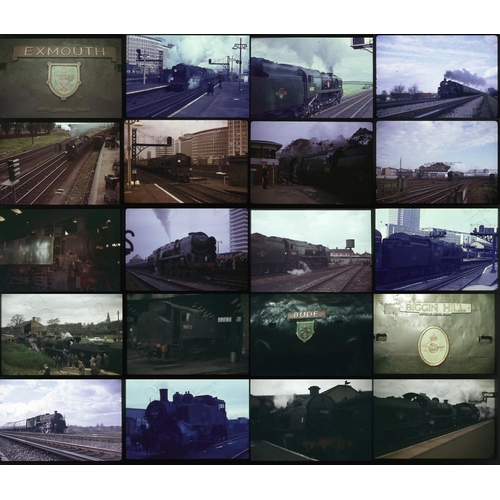 287 - Railway. A small box of 24 x 35mm colour slides on mixed film stock. Featuring ex Southern Railway s... 