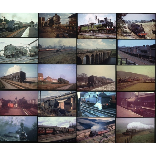 295 - Railway. Duplicate Railway Slides, approx. 260 in a plastic slide case of BR(M) Steam. A mixture of ... 