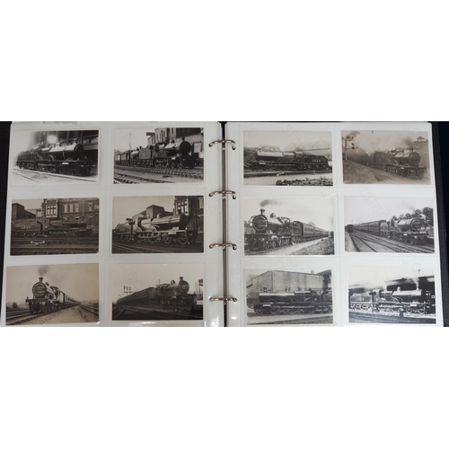 297 - An album of Midland Railway locomotives. From the collection of the late railway photographer and au... 