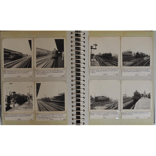 312 - B.R. Steam album 1960's. A good album of approx. 200+ black and white, mostly 9cm x 9cm and smaller ... 