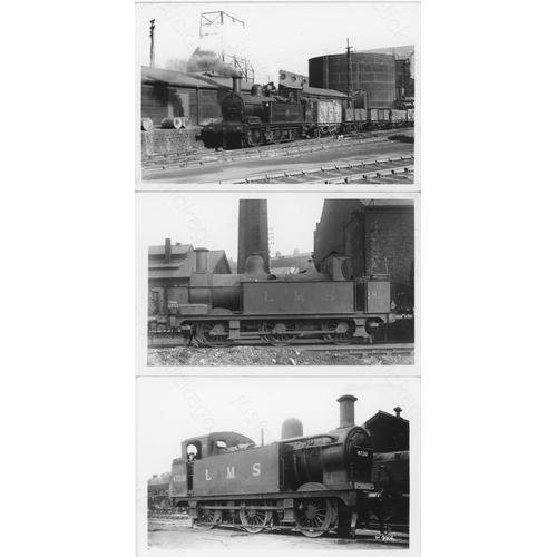 318 - London South Western/Southern and Midland/LMS locomotives. A fine collection of commercial photograp... 