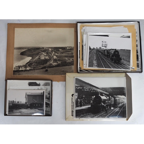 322 - Railway. B.R. Steam. A selection of approx. 75, larger size black and white glossy prints. 7