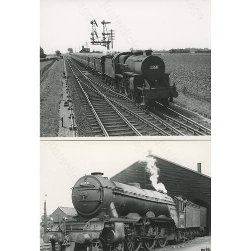 322 - Railway. B.R. Steam. A selection of approx. 75, larger size black and white glossy prints. 7