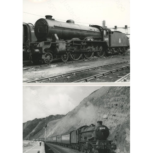 322 - Railway. B.R. Steam. A selection of approx. 75, larger size black and white glossy prints. 7