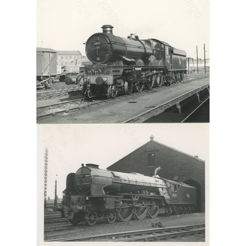 322 - Railway. B.R. Steam. A selection of approx. 75, larger size black and white glossy prints. 7