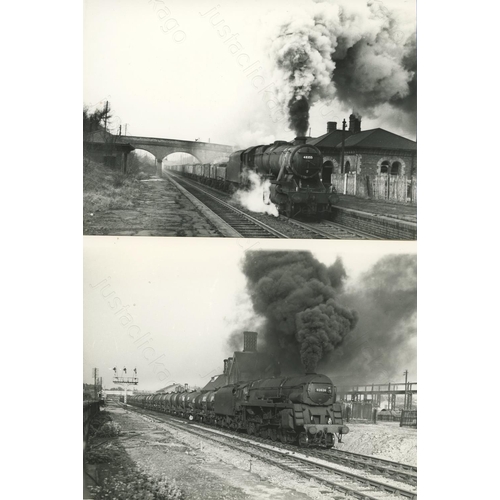 322 - Railway. B.R. Steam. A selection of approx. 75, larger size black and white glossy prints. 7